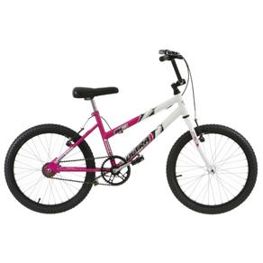 Bicicleta Feminina Ultra Bikes Bicolor Aro 20 Rosa e Branca