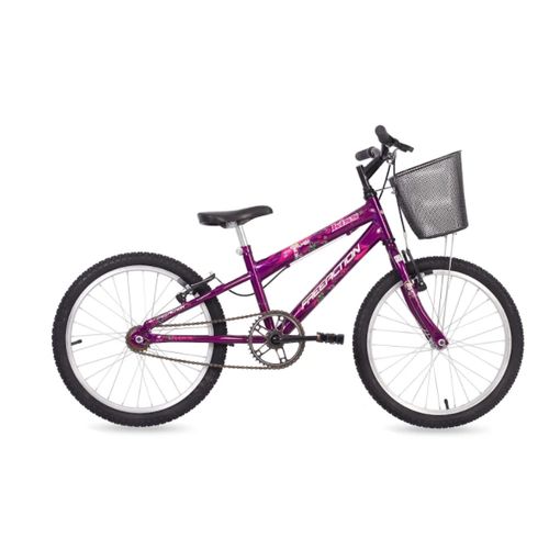 Bicicleta Free Action Aro 20 C/ Cesta Kiss Violeta - 04-047.016