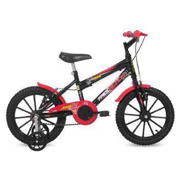 Bicicleta Free Action Aro 16 Joy Preto Brilhante 04047034 - Status Bike