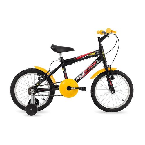 Bicicleta Free Action Joy Aro 16 Preto Brilhante