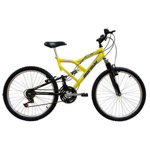 Bicicleta Full Fa240 18v Aro 24 Amarelo 18 Marchas - Mormaii