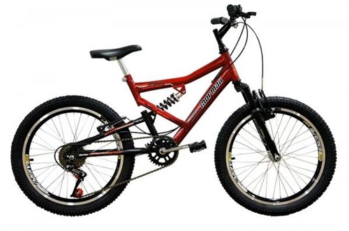 Bicicleta Full FA240 6V Aro 20 Vermelho - Mormaii