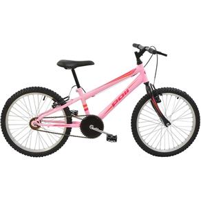 Bicicleta Infantil Aro 20 Feminina MTB Polimet Rosa