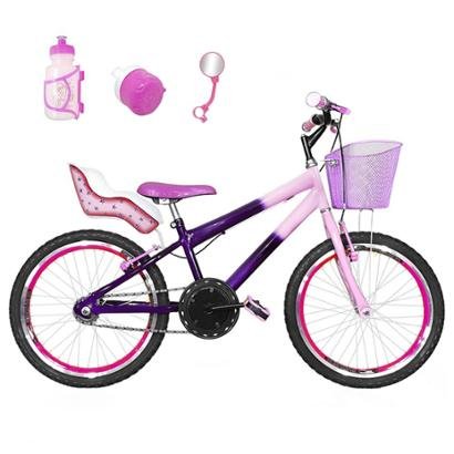 Bicicleta Infantil Aro 20 + Kit Roda Aero+ Cadeirinha