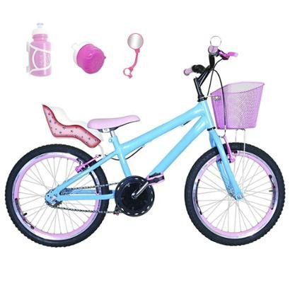 Bicicleta Infantil Aro 20+ Kit Roda Aero+ Cadeirinha