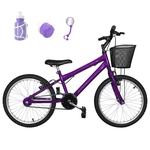 Bicicleta Infantil Aro 20 Roxa Promocional