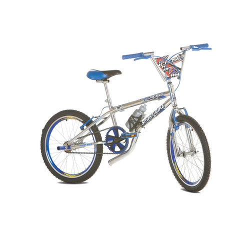 Bicicleta Infantil Aro 20 Top Cross Cromada Azul