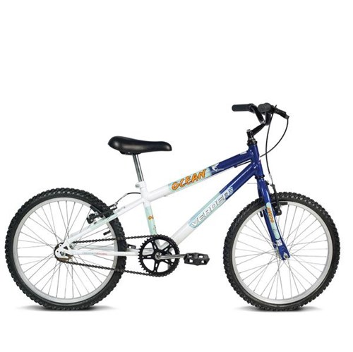 Bicicleta Infantil Aro 20 Verden Bikes Ocean - Azul e Branca