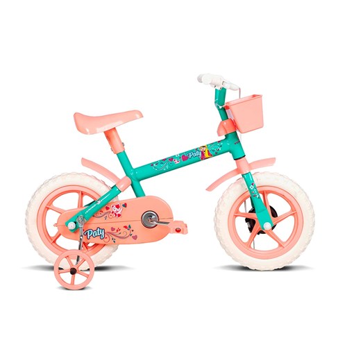 Bicicleta Infantil Aro 12 Paty Verde e Salmão Verden Bikes Salmão