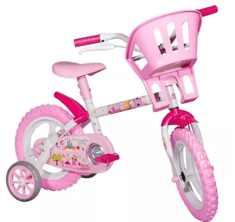Bicicleta Infantil Aro 12 Princesinha Rosa - Styll