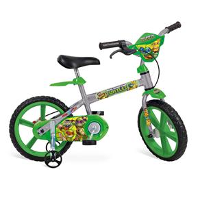 Bicicleta Infantil Aro 14 Bandeirante Tartarugas Ninja
