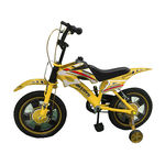 Bicicleta Infantil Aro 16 Bike Moto Freio a Disco Amarela (1173)