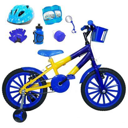 Bicicleta Infantil Aro 16 com Capacete e Kit Proteção