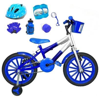 Bicicleta Infantil Aro 16 com Capacete e Kit Proteção