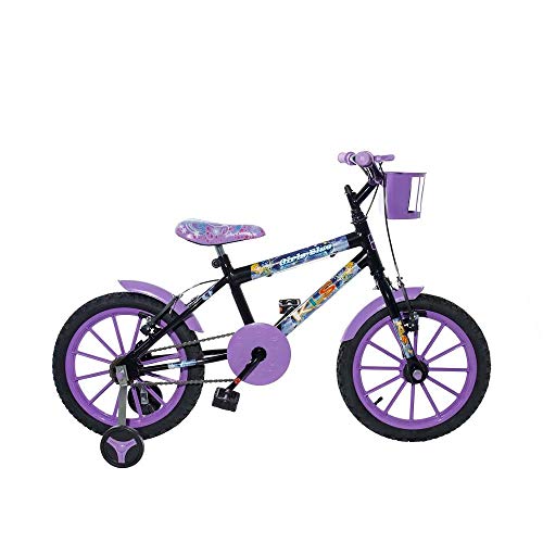 Bicicleta Infantil Aro 16 Girls KLS Rodas em Nylon Freios V-Brake