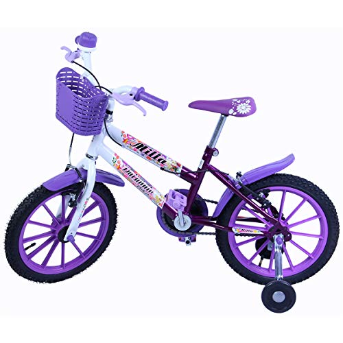 Bicicleta Infantil Aro 16 Milla com Cestinha Cor Violeta