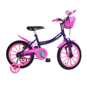 Bicicleta Infantil Aro 16 Monark Kids 53098-3 - Violeta/Rosa