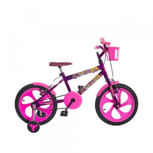 Bicicleta Infantil Aro 16 Monster KLS Rodas em Nylon Freios V-Brake