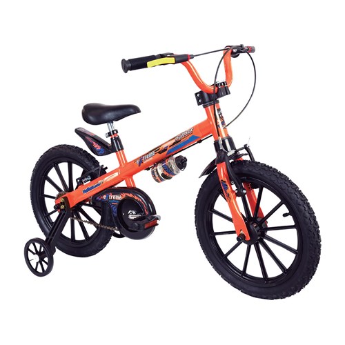 Bicicleta Infantil Aro 16 Nathor Extreme Laranja