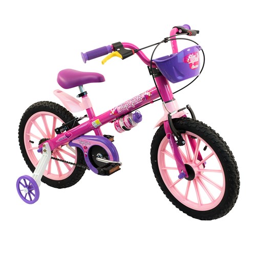 Bicicleta Infantil Aro 16 Nathor Top Girls Rosa
