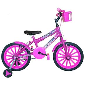 Bicicleta Infantil Aro 16 Pink Kit Pink