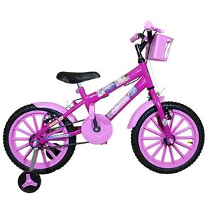 Bicicleta Infantil Aro 16 Pink Kit Rosa Bebê