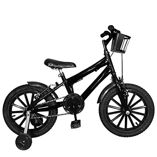 Bicicleta Infantil Aro 16 Preta Kit Preto Promocional