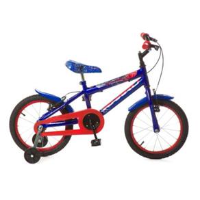 Bicicleta Infantil Aro 16 Rharu Tech Azul C/ Vermelho