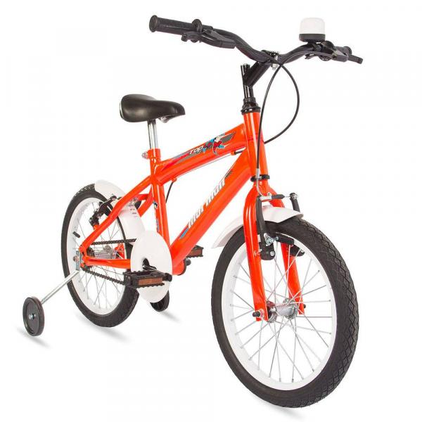 Bicicleta Infantil Aro 16 Top Lip Laranja Neon Mormaii