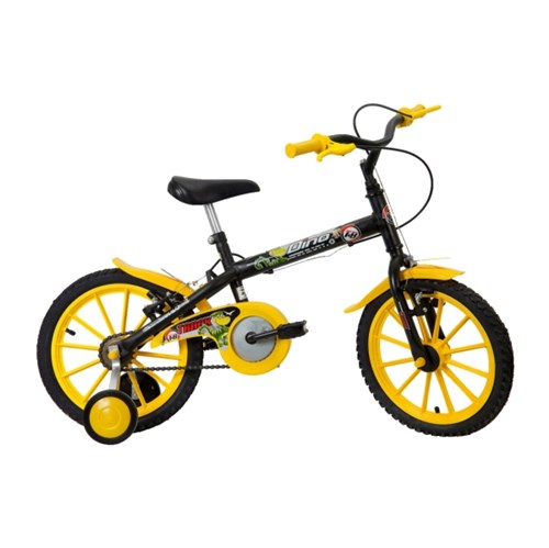 Bicicleta Infantil Aro 16 Track Bikes Dino Preto - Masculina