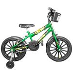 Bicicleta Infantil Aro 16 Verde Escuro Kit Preto Promocional
