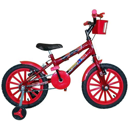 Bicicleta Infantil Aro 16 Vermelha Kit Vermelho Promocional