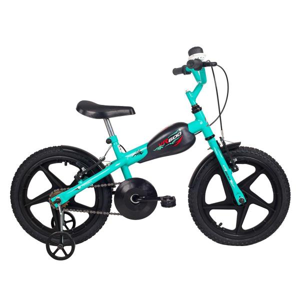 Bicicleta Infantil Aro 16 Vr 600 Azul Turquesa e Preta Verden Bikes