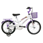 Bicicleta Infantil Breeze Aro 16 Branca E Lilás Verden Bikes