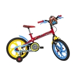 Bicicleta Infantil Caloi Aro 16 Hot Wheels com Plaquinha