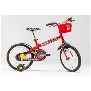 Bicicleta Infantil Caloi Minnie Aro 16 - Vermelho