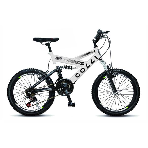 Bicicleta Infantil Colli Fulls GPS Aro 20 Dupla Suspensão 21 Marchas - 310.05D