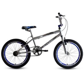 Bicicleta Infantil Masculina Cromo Cross Aro 20 Stone Bike - Selecione=Azul