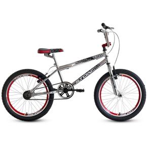 Bicicleta Infantil Masculina Cromo Cross Aro 20 Stone Bike - Selecione=Vermelho