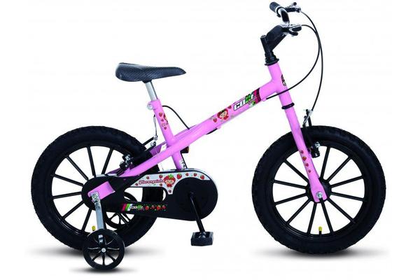 Bicicleta Infantil MTB Aro 16 Rosa Preto Colli
