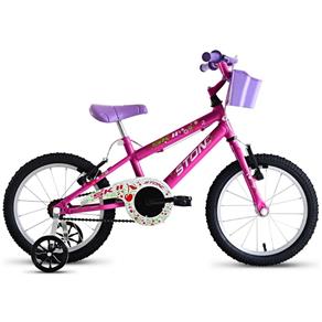 Bicicleta Infantil Skii Feminina Aro 16 Stone Bike - Selecione=Pink