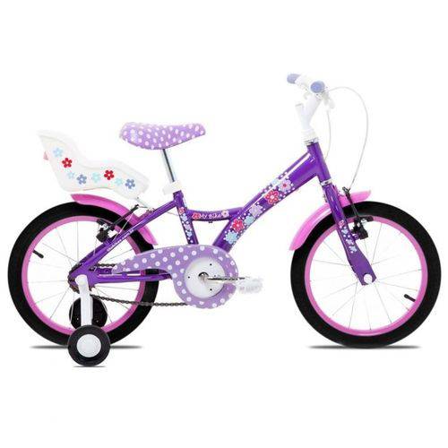 Bicicleta Infantil Tito My Bike Aro 16 com Porta Bonecas Rodas de Alumínio