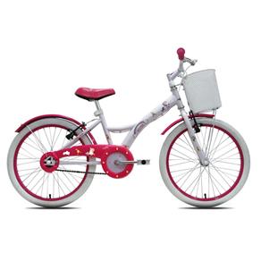 Bicicleta Infantil Tito Unilover Aro 20 C/ Cestinha - Branca