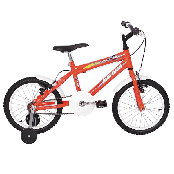 Bicicleta Infantil Top Lip Aro 16 Laranja Neon Mormaii