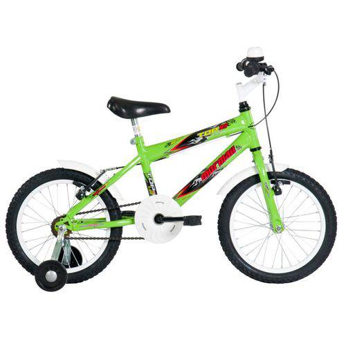 Tamanhos, Medidas e Dimensões do produto Bicicleta Infantil Top Lip Aro 16 Verde Neon - Mormaii