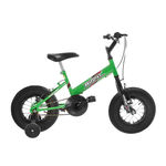 Bicicleta Infantil Ultra Bikes Big Fat com Rodinhas Verde Kawasaki