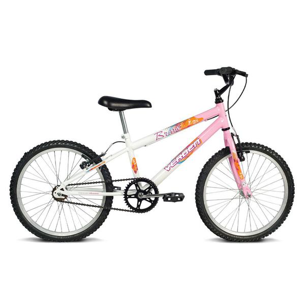Bicicleta Juvenil Aro 20 Brave Rosa e Branco Verden Bikes