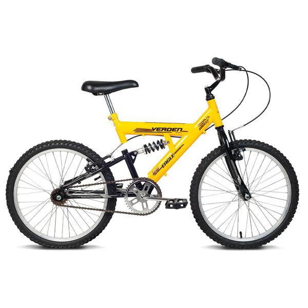 Bicicleta Juvenil Aro 20 Eagle Amarela e Preta Verden Bikes