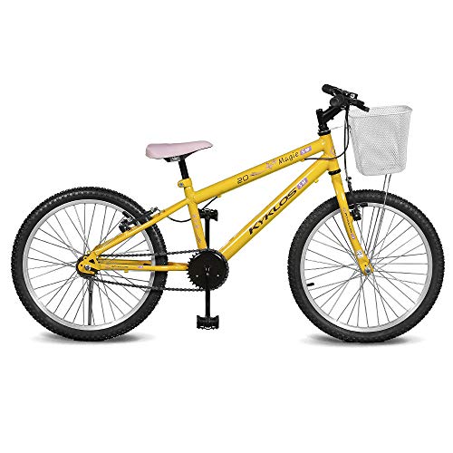 Bicicleta Kyklos Aro 20 Magie Sem Marchas Amarelo