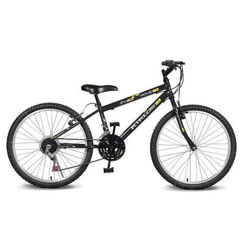 Bicicleta Kyklos Aro 24 Move 21V Preto